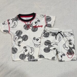 Mickey Mouse Graphic T-Shirt and Shorts Set 3T